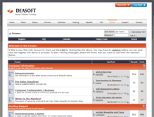 Tablet Screenshot of forum.deasoft.com